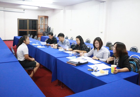 ภาพกิจกรรม คณะวิทยาศาสตร์และเทคโนโลยี สัมภาษณ์ทุนการศึกษา ปตท.สผ. จากทรัพย์ในดินสู่สินทางปัญญา รักษาสิ่งแวดล้อม ของคณะวิทยาศาสตร์และเทคโนโลยี ประจำปี 2560