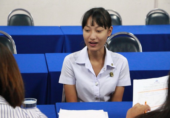 ภาพกิจกรรม คณะวิทยาศาสตร์และเทคโนโลยี สัมภาษณ์ทุนการศึกษา ปตท.สผ. จากทรัพย์ในดินสู่สินทางปัญญา รักษาสิ่งแวดล้อม ของคณะวิทยาศาสตร์และเทคโนโลยี ประจำปี 2560