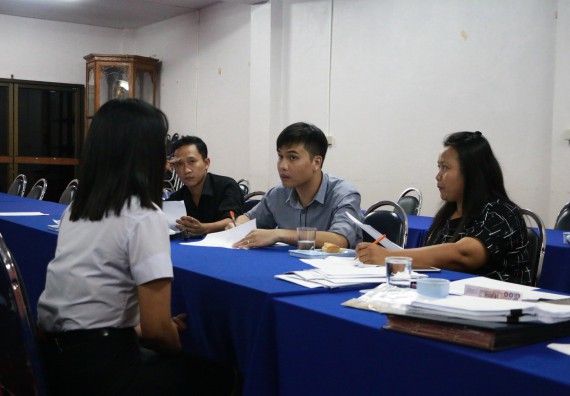 ภาพกิจกรรม คณะวิทยาศาสตร์และเทคโนโลยี สัมภาษณ์ทุนการศึกษา ปตท.สผ. จากทรัพย์ในดินสู่สินทางปัญญา รักษาสิ่งแวดล้อม ของคณะวิทยาศาสตร์และเทคโนโลยี ประจำปี 2560