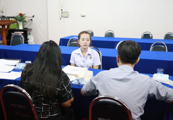 ภาพกิจกรรม คณะวิทยาศาสตร์และเทคโนโลยี สัมภาษณ์ทุนการศึกษา ปตท.สผ. จากทรัพย์ในดินสู่สินทางปัญญา รักษาสิ่งแวดล้อม ของคณะวิทยาศาสตร์และเทคโนโลยี ประจำปี 2560