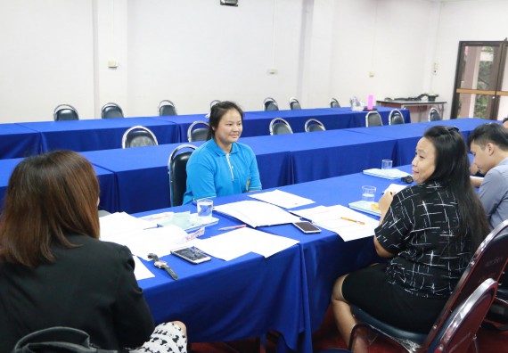 ภาพกิจกรรม คณะวิทยาศาสตร์และเทคโนโลยี สัมภาษณ์ทุนการศึกษา ปตท.สผ. จากทรัพย์ในดินสู่สินทางปัญญา รักษาสิ่งแวดล้อม ของคณะวิทยาศาสตร์และเทคโนโลยี ประจำปี 2560