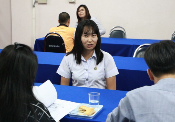 ภาพกิจกรรม คณะวิทยาศาสตร์และเทคโนโลยี สัมภาษณ์ทุนการศึกษา ปตท.สผ. จากทรัพย์ในดินสู่สินทางปัญญา รักษาสิ่งแวดล้อม ของคณะวิทยาศาสตร์และเทคโนโลยี ประจำปี 2560