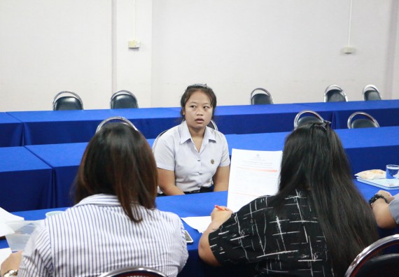 ภาพกิจกรรม คณะวิทยาศาสตร์และเทคโนโลยี สัมภาษณ์ทุนการศึกษา ปตท.สผ. จากทรัพย์ในดินสู่สินทางปัญญา รักษาสิ่งแวดล้อม ของคณะวิทยาศาสตร์และเทคโนโลยี ประจำปี 2560