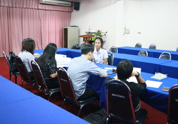 ภาพกิจกรรม คณะวิทยาศาสตร์และเทคโนโลยี สัมภาษณ์ทุนการศึกษา ปตท.สผ. จากทรัพย์ในดินสู่สินทางปัญญา รักษาสิ่งแวดล้อม ของคณะวิทยาศาสตร์และเทคโนโลยี ประจำปี 2560