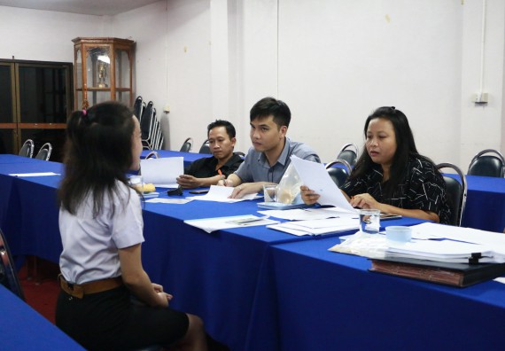 ภาพกิจกรรม คณะวิทยาศาสตร์และเทคโนโลยี สัมภาษณ์ทุนการศึกษา ปตท.สผ. จากทรัพย์ในดินสู่สินทางปัญญา รักษาสิ่งแวดล้อม ของคณะวิทยาศาสตร์และเทคโนโลยี ประจำปี 2560