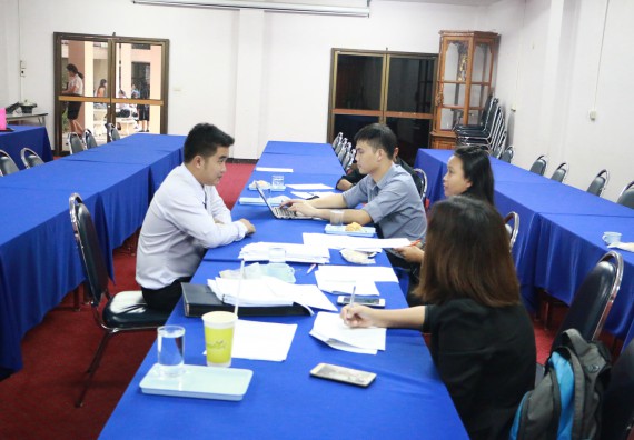 ภาพกิจกรรม คณะวิทยาศาสตร์และเทคโนโลยี สัมภาษณ์ทุนการศึกษา ปตท.สผ. จากทรัพย์ในดินสู่สินทางปัญญา รักษาสิ่งแวดล้อม ของคณะวิทยาศาสตร์และเทคโนโลยี ประจำปี 2560