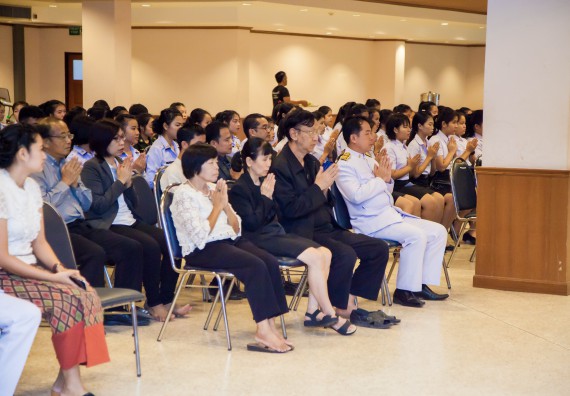 ภาพกิจกรรม คณะวิทยาศาสตร์และเทคโนโลยี เข้าร่วมทำบุญตักบาตรวันคล้ายวันสถาปนามหาวิทยาลัยราชภัฏกำแพงเพชร