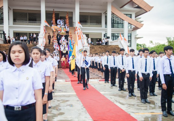 ภาพกิจกรรม คณะวิทยาศาสตร์และเทคโนโลยี เข้าร่วมทำบุญตักบาตรวันคล้ายวันสถาปนามหาวิทยาลัยราชภัฏกำแพงเพชร