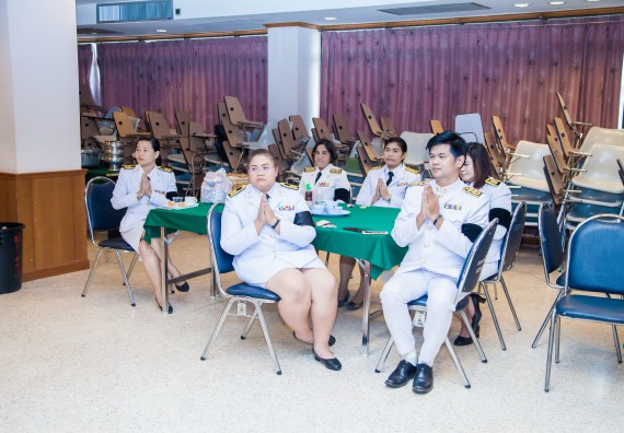 ภาพกิจกรรม คณะวิทยาศาสตร์และเทคโนโลยี เข้าร่วมทำบุญตักบาตรวันคล้ายวันสถาปนามหาวิทยาลัยราชภัฏกำแพงเพชร