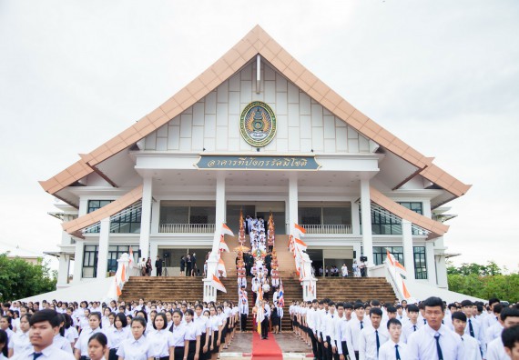 ภาพกิจกรรม คณะวิทยาศาสตร์และเทคโนโลยี เข้าร่วมทำบุญตักบาตรวันคล้ายวันสถาปนามหาวิทยาลัยราชภัฏกำแพงเพชร
