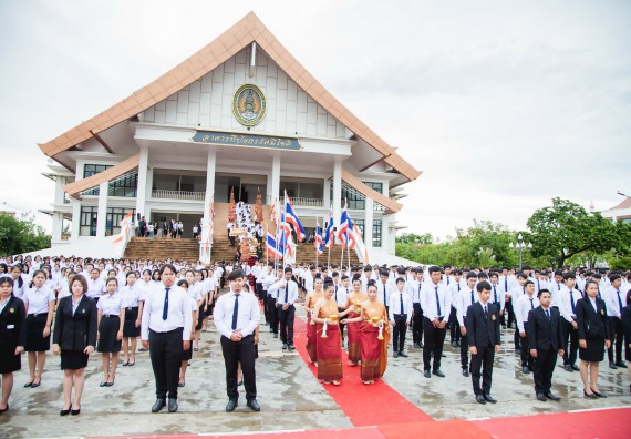 ภาพกิจกรรม คณะวิทยาศาสตร์และเทคโนโลยี เข้าร่วมทำบุญตักบาตรวันคล้ายวันสถาปนามหาวิทยาลัยราชภัฏกำแพงเพชร