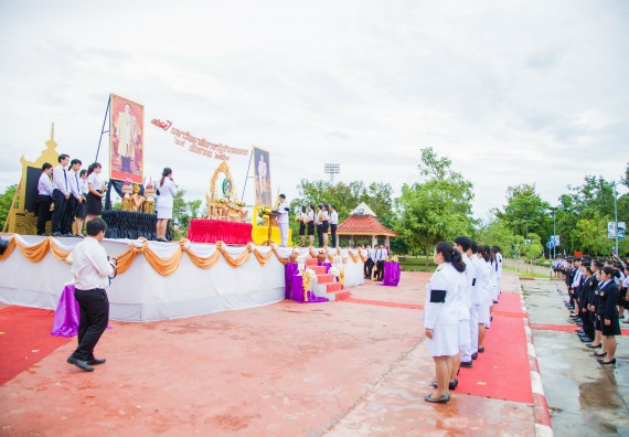 ภาพกิจกรรม คณะวิทยาศาสตร์และเทคโนโลยี เข้าร่วมทำบุญตักบาตรวันคล้ายวันสถาปนามหาวิทยาลัยราชภัฏกำแพงเพชร