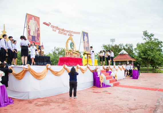 ภาพกิจกรรม คณะวิทยาศาสตร์และเทคโนโลยี เข้าร่วมทำบุญตักบาตรวันคล้ายวันสถาปนามหาวิทยาลัยราชภัฏกำแพงเพชร