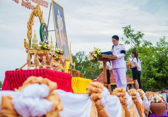 ภาพกิจกรรม คณะวิทยาศาสตร์และเทคโนโลยี เข้าร่วมทำบุญตักบาตรวันคล้ายวันสถาปนามหาวิทยาลัยราชภัฏกำแพงเพชร