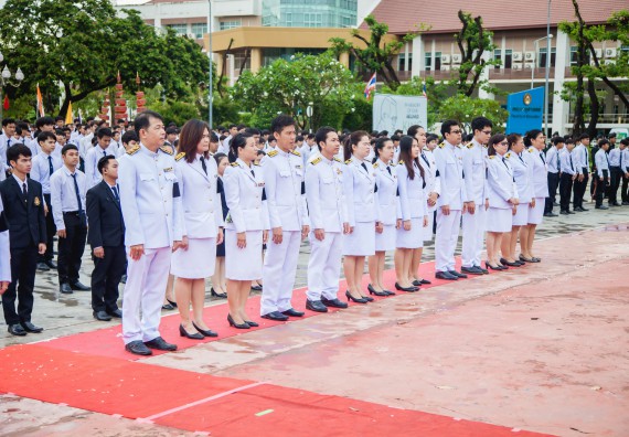 ภาพกิจกรรม คณะวิทยาศาสตร์และเทคโนโลยี เข้าร่วมทำบุญตักบาตรวันคล้ายวันสถาปนามหาวิทยาลัยราชภัฏกำแพงเพชร