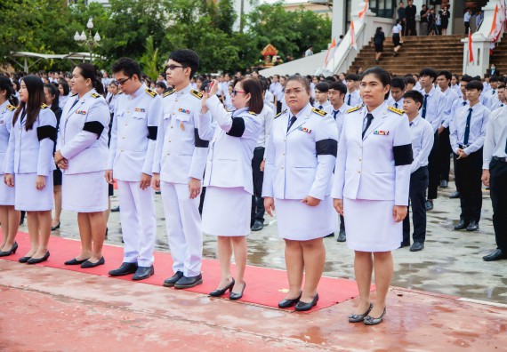 ภาพกิจกรรม คณะวิทยาศาสตร์และเทคโนโลยี เข้าร่วมทำบุญตักบาตรวันคล้ายวันสถาปนามหาวิทยาลัยราชภัฏกำแพงเพชร