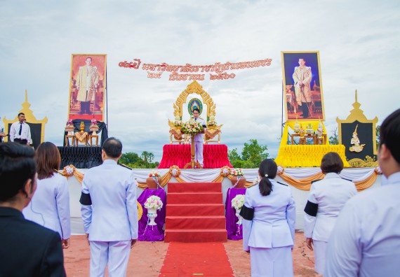 ภาพกิจกรรม คณะวิทยาศาสตร์และเทคโนโลยี เข้าร่วมทำบุญตักบาตรวันคล้ายวันสถาปนามหาวิทยาลัยราชภัฏกำแพงเพชร