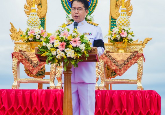 ภาพกิจกรรม คณะวิทยาศาสตร์และเทคโนโลยี เข้าร่วมทำบุญตักบาตรวันคล้ายวันสถาปนามหาวิทยาลัยราชภัฏกำแพงเพชร