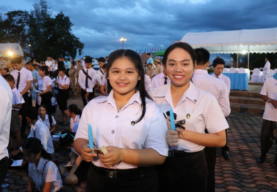 ภาพกิจกรรม คณะวิทยาศาสตร์และเทคโนโลยี เข้าร่วมกิจกรรมแอโรบิกรวมพลคนรักแม่ 12 สิงหา