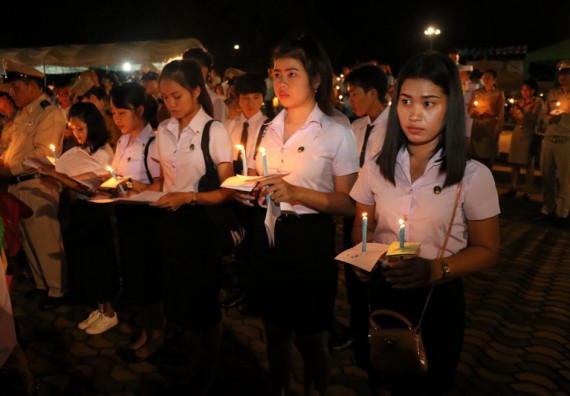 ภาพกิจกรรม คณะวิทยาศาสตร์และเทคโนโลยี เข้าร่วมกิจกรรมแอโรบิกรวมพลคนรักแม่ 12 สิงหา