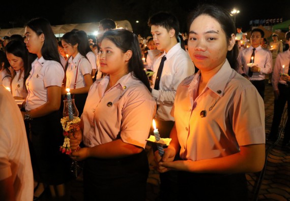 ภาพกิจกรรม คณะวิทยาศาสตร์และเทคโนโลยี เข้าร่วมกิจกรรมแอโรบิกรวมพลคนรักแม่ 12 สิงหา