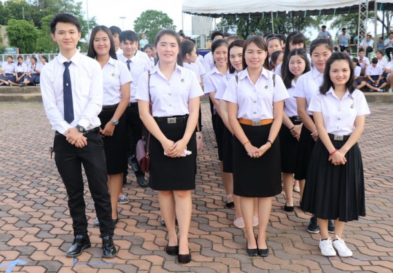 ภาพกิจกรรม คณะวิทยาศาสตร์และเทคโนโลยี เข้าร่วมกิจกรรมแอโรบิกรวมพลคนรักแม่ 12 สิงหา