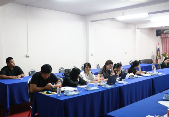 ภาพกิจกรรม คณะวิทยาศาสตร์และเทคโนโลยี เข้าร่วมกิจกรรมกำกับติดตามการดำเนินงานตามองค์ประกอบการประกันคุณภาพการศึกษาของหลักสูตรและคณะ ภาคการศึกษาที่ 1/2560