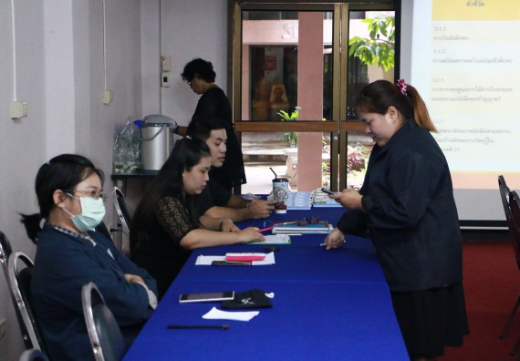 ภาพกิจกรรม คณะวิทยาศาสตร์และเทคโนโลยี เข้าร่วมกิจกรรมกำกับติดตามการดำเนินงานตามองค์ประกอบการประกันคุณภาพการศึกษาของหลักสูตรและคณะ ภาคการศึกษาที่ 1/2560