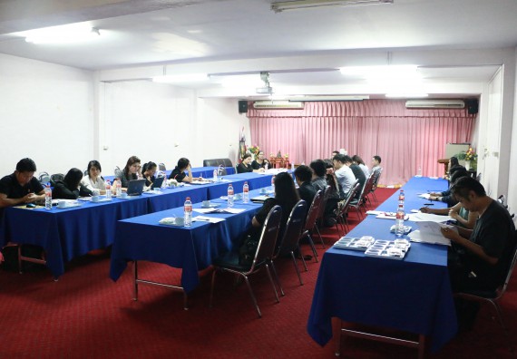 ภาพกิจกรรม คณะวิทยาศาสตร์และเทคโนโลยี เข้าร่วมกิจกรรมกำกับติดตามการดำเนินงานตามองค์ประกอบการประกันคุณภาพการศึกษาของหลักสูตรและคณะ ภาคการศึกษาที่ 1/2560