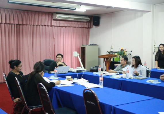 ภาพกิจกรรม คณะวิทยาศาสตร์และเทคโนโลยี เข้าร่วมกิจกรรมกำกับติดตามการดำเนินงานตามองค์ประกอบการประกันคุณภาพการศึกษาของหลักสูตรและคณะ ภาคการศึกษาที่ 1/2560