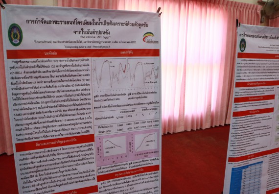 ภาพกิจกรรม โปรแกรมวิชาเคมี จัดกิจกรรมการนำเสนอผลงานวิจัยทางเคมี