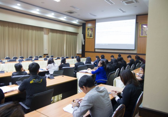 ภาพกิจกรรม คณะวิทยาศาสตร์และเทคโนโลยี เข้าร่วมตรวจประเมินคุณภาพการศึกษาภายใน ประจำปีการศึกษา 2559 ระดับมหาวิทยาลัย