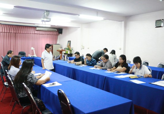 ภาพกิจกรรม คณะวิทยาศาสตร์และเทคโนโลยี จัดการประเมินประสิทธิภาพและประสิทธิผลการปฏิบัติราชการ ครั้งที่ 2 ประจำปีงบประมาณ 2560