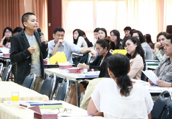 ภาพกิจกรรม คณะวิทยาศาสตร์และเทคโนโลยี เข้าร่วมโครงการฝึกอบรมหลักเกณฑ์และวิธีปฏิบัติเกี่ยวกับการจ่ายเงิน การรับเงินและการนำเงินส่งคลังผ่านระบบอิเล็กทรอนิกส์