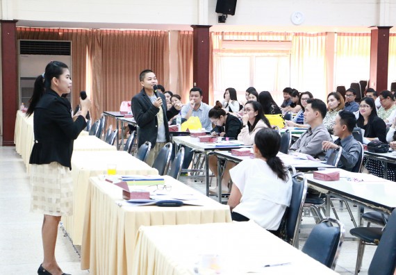 ภาพกิจกรรม คณะวิทยาศาสตร์และเทคโนโลยี เข้าร่วมโครงการฝึกอบรมหลักเกณฑ์และวิธีปฏิบัติเกี่ยวกับการจ่ายเงิน การรับเงินและการนำเงินส่งคลังผ่านระบบอิเล็กทรอนิกส์