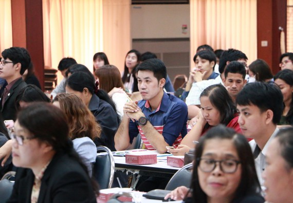 ภาพกิจกรรม คณะวิทยาศาสตร์และเทคโนโลยี เข้าร่วมโครงการฝึกอบรมหลักเกณฑ์และวิธีปฏิบัติเกี่ยวกับการจ่ายเงิน การรับเงินและการนำเงินส่งคลังผ่านระบบอิเล็กทรอนิกส์