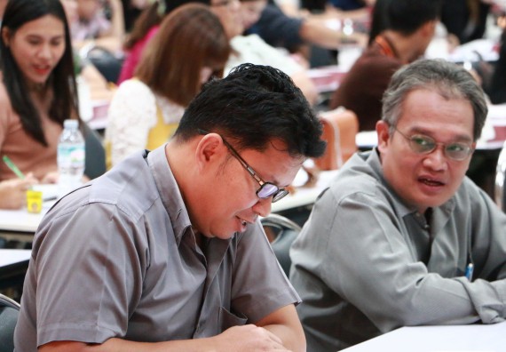 ภาพกิจกรรม คณะวิทยาศาสตร์และเทคโนโลยี เข้าร่วมโครงการฝึกอบรมหลักเกณฑ์และวิธีปฏิบัติเกี่ยวกับการจ่ายเงิน การรับเงินและการนำเงินส่งคลังผ่านระบบอิเล็กทรอนิกส์