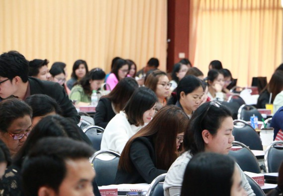 ภาพกิจกรรม คณะวิทยาศาสตร์และเทคโนโลยี เข้าร่วมโครงการฝึกอบรมหลักเกณฑ์และวิธีปฏิบัติเกี่ยวกับการจ่ายเงิน การรับเงินและการนำเงินส่งคลังผ่านระบบอิเล็กทรอนิกส์