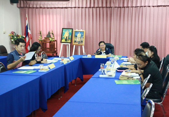 ภาพกิจกรรม คณะวิทยาศาสตร์และเทคโนโลยี จัดการประชุมคณะกรรมการประจำคณะวิทยาศาสตร์และเทคโนโลยี ครั้งที่ 2/2560