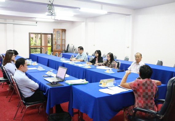 ภาพกิจกรรม คณะวิทยาศาสตร์และเทคโนโลยี เข้ารับการตรวจสอบประเมินผลการวางระบบการควบคุมภายใน ประจำปี 2560