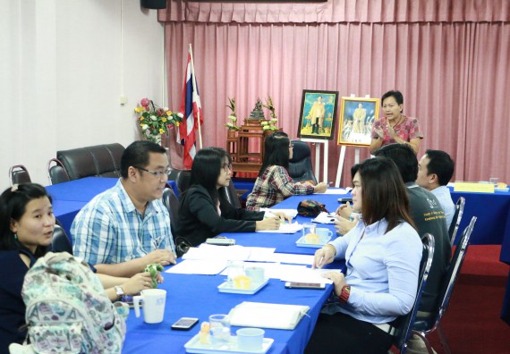 ภาพกิจกรรม คณะวิทยาศาสตร์และเทคโนโลยี เข้ารับการตรวจสอบประเมินผลการวางระบบการควบคุมภายใน ประจำปี 2560