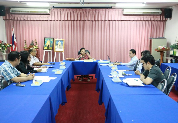 ภาพกิจกรรม คณะวิทยาศาสตร์และเทคโนโลยี เข้ารับการตรวจสอบประเมินผลการวางระบบการควบคุมภายใน ประจำปี 2560