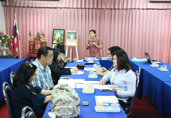 ภาพกิจกรรม คณะวิทยาศาสตร์และเทคโนโลยี เข้ารับการตรวจสอบประเมินผลการวางระบบการควบคุมภายใน ประจำปี 2560
