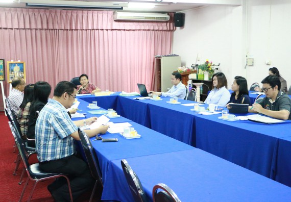 ภาพกิจกรรม คณะวิทยาศาสตร์และเทคโนโลยี เข้ารับการตรวจสอบประเมินผลการวางระบบการควบคุมภายใน ประจำปี 2560