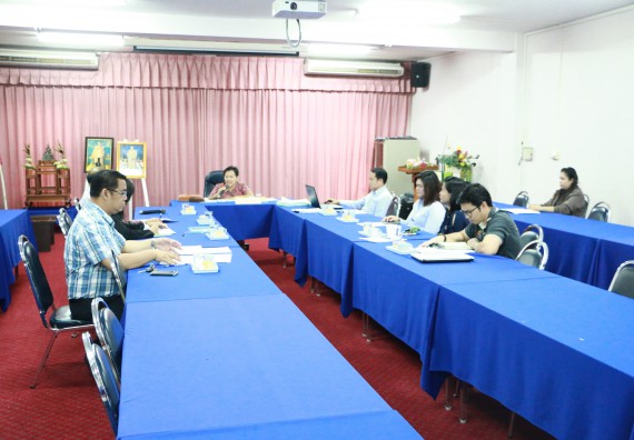 ภาพกิจกรรม คณะวิทยาศาสตร์และเทคโนโลยี เข้ารับการตรวจสอบประเมินผลการวางระบบการควบคุมภายใน ประจำปี 2560