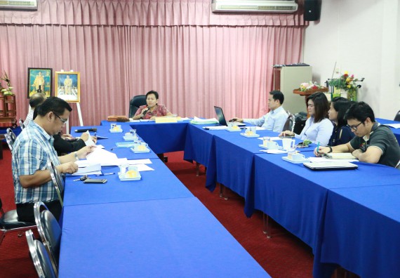 ภาพกิจกรรม คณะวิทยาศาสตร์และเทคโนโลยี เข้ารับการตรวจสอบประเมินผลการวางระบบการควบคุมภายใน ประจำปี 2560