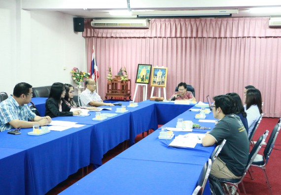 ภาพกิจกรรม คณะวิทยาศาสตร์และเทคโนโลยี เข้ารับการตรวจสอบประเมินผลการวางระบบการควบคุมภายใน ประจำปี 2560