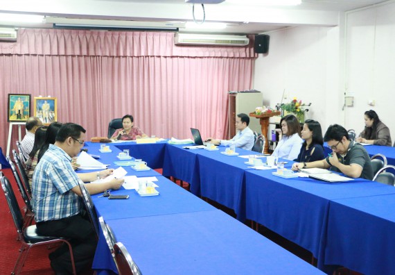 ภาพกิจกรรม คณะวิทยาศาสตร์และเทคโนโลยี เข้ารับการตรวจสอบประเมินผลการวางระบบการควบคุมภายใน ประจำปี 2560