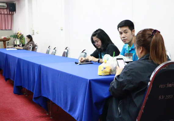 ภาพกิจกรรม คณะวิทยาศาสตร์และเทคโนโลยี เข้ารับการตรวจสอบประเมินผลการวางระบบการควบคุมภายใน ประจำปี 2560