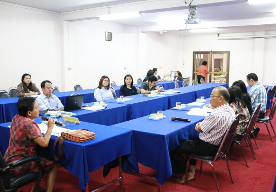 ภาพกิจกรรม คณะวิทยาศาสตร์และเทคโนโลยี เข้ารับการตรวจสอบประเมินผลการวางระบบการควบคุมภายใน ประจำปี 2560
